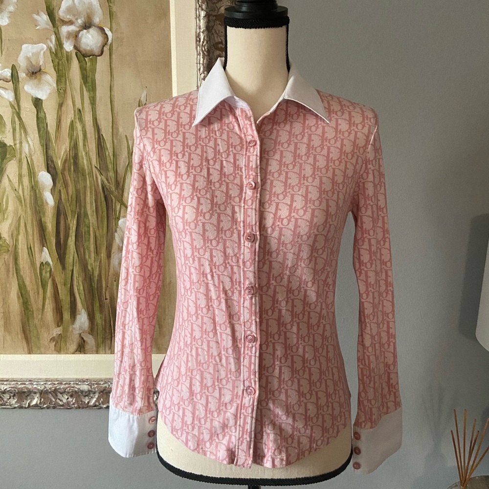 🌟Authentic Christian Dior oblique blouse vintage